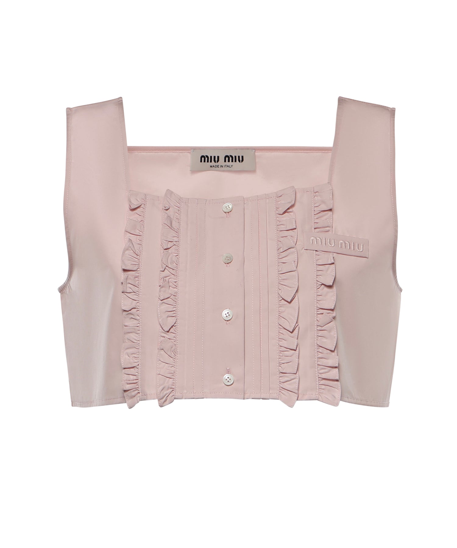 Top in popeline MT2245 10RGF0E18 MIU MIU 