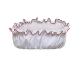 Top bandeau in popeline con ricami TP9164 197FF03DU MIU MIU 