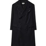 Cappotto in lana con bordi grezzi S52AA0209 M36035900 MM6 Maison Margiela 