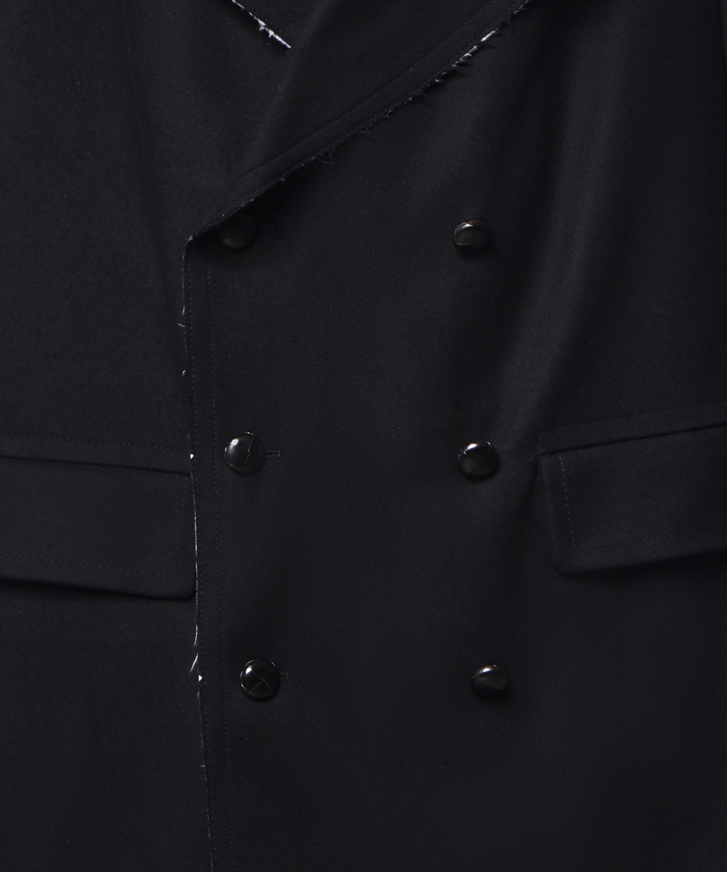 Cappotto in lana con bordi grezzi S52AA0209 M36035900 MM6 Maison Margiela 