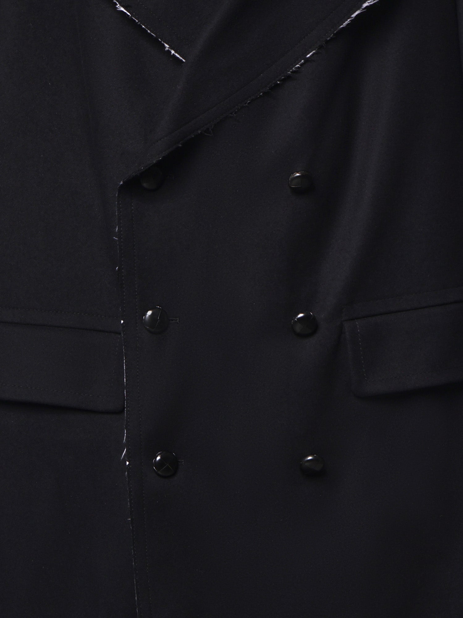 Cappotto in lana con bordi grezzi S52AA0209 M36035900 MM6 Maison Margiela 