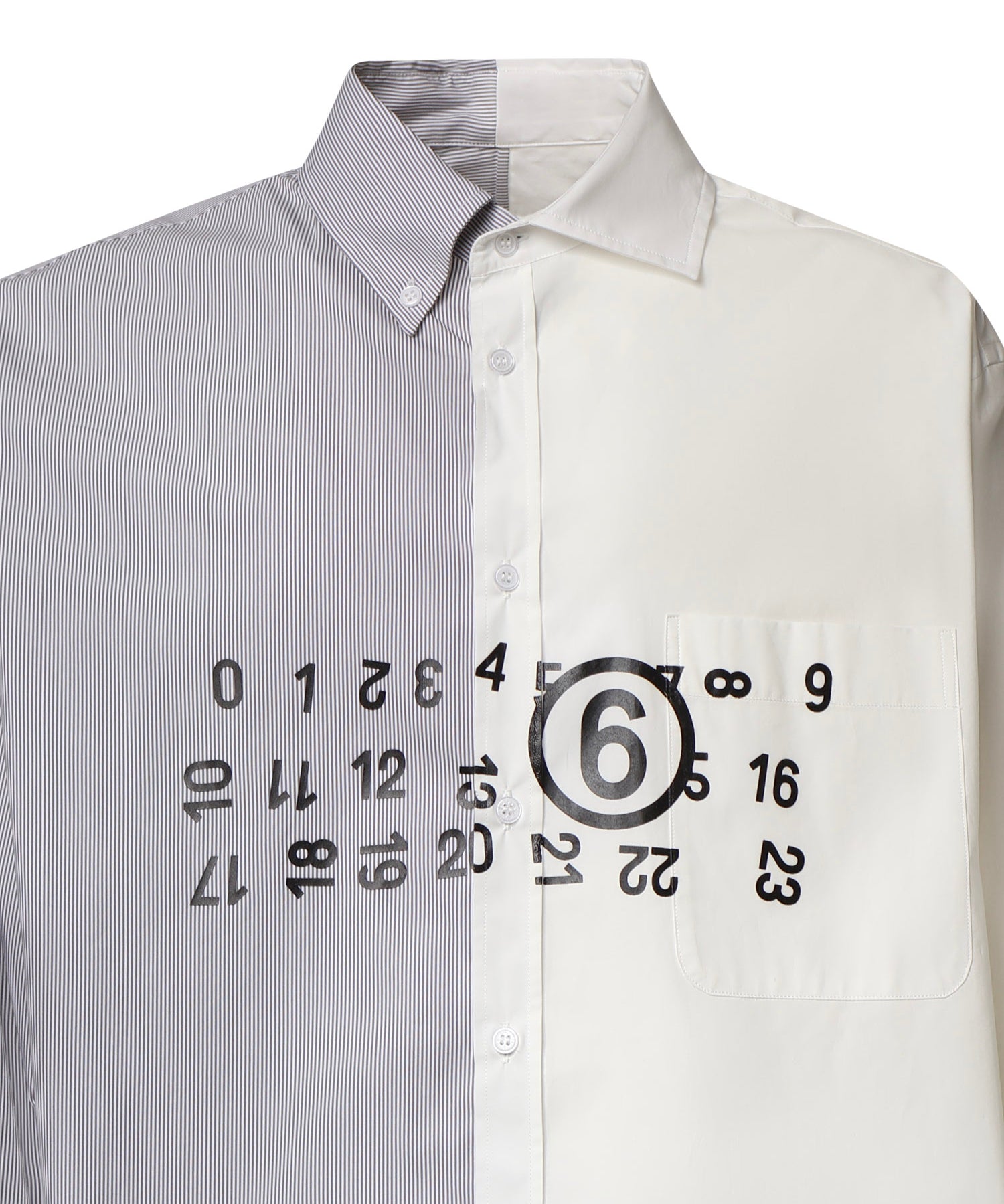 Camicia in popeline di cotone con logo SH0DT0057 MTN183961 MM6 Maison Margiela 
