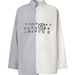 Camicia in popeline di cotone con logo SH0DT0057 MTN183961 MM6 Maison Margiela 
