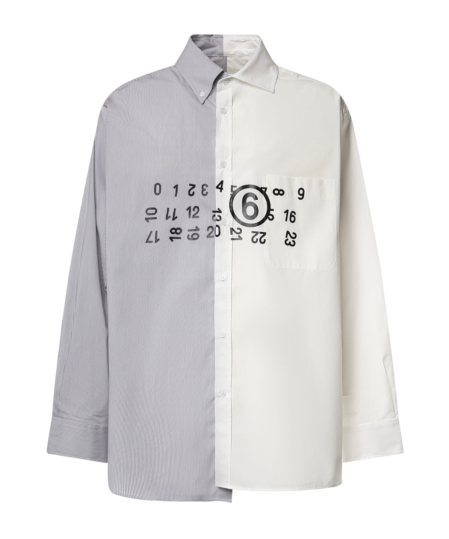 Camicia in popeline di cotone con logo SH0DT0057 MTN183961 MM6 Maison Margiela 