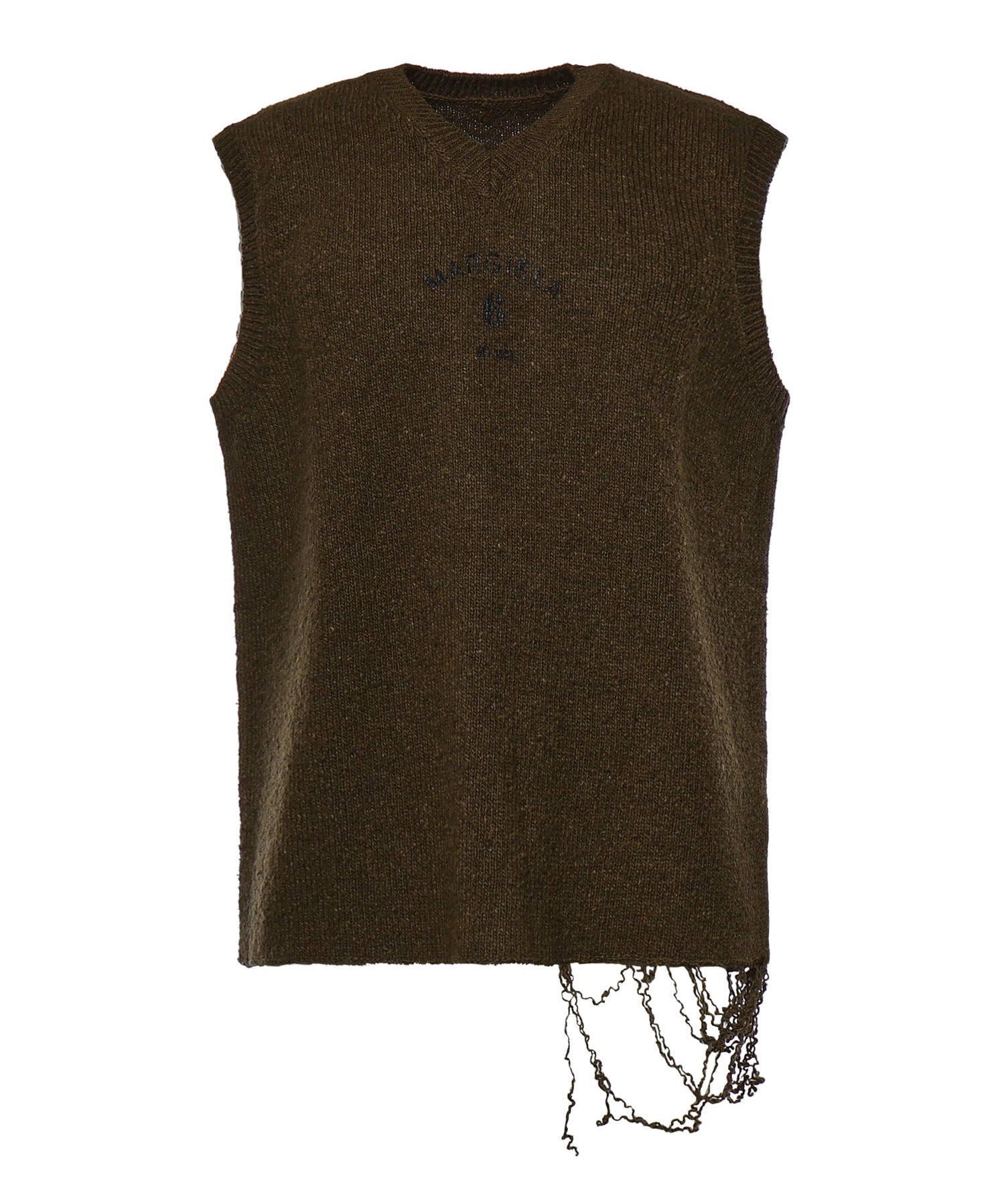 Gilet in maglia di lana SH0FB0026 M13283727S MM6 Maison Margiela 