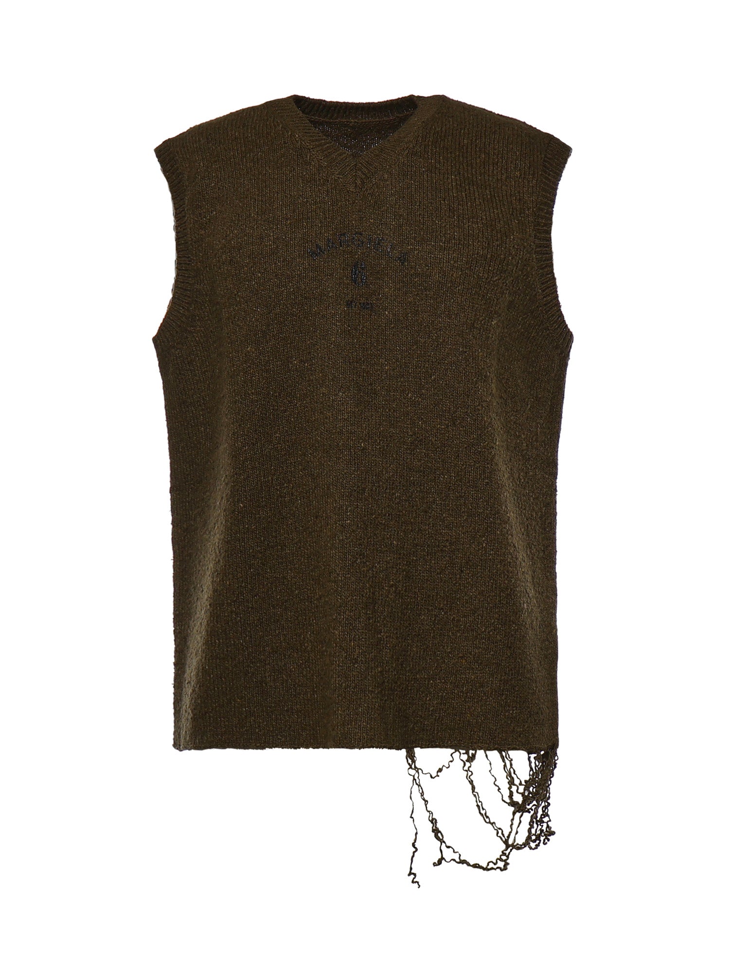 Gilet in maglia di lana SH0FB0026 M13283727S MM6 Maison Margiela 