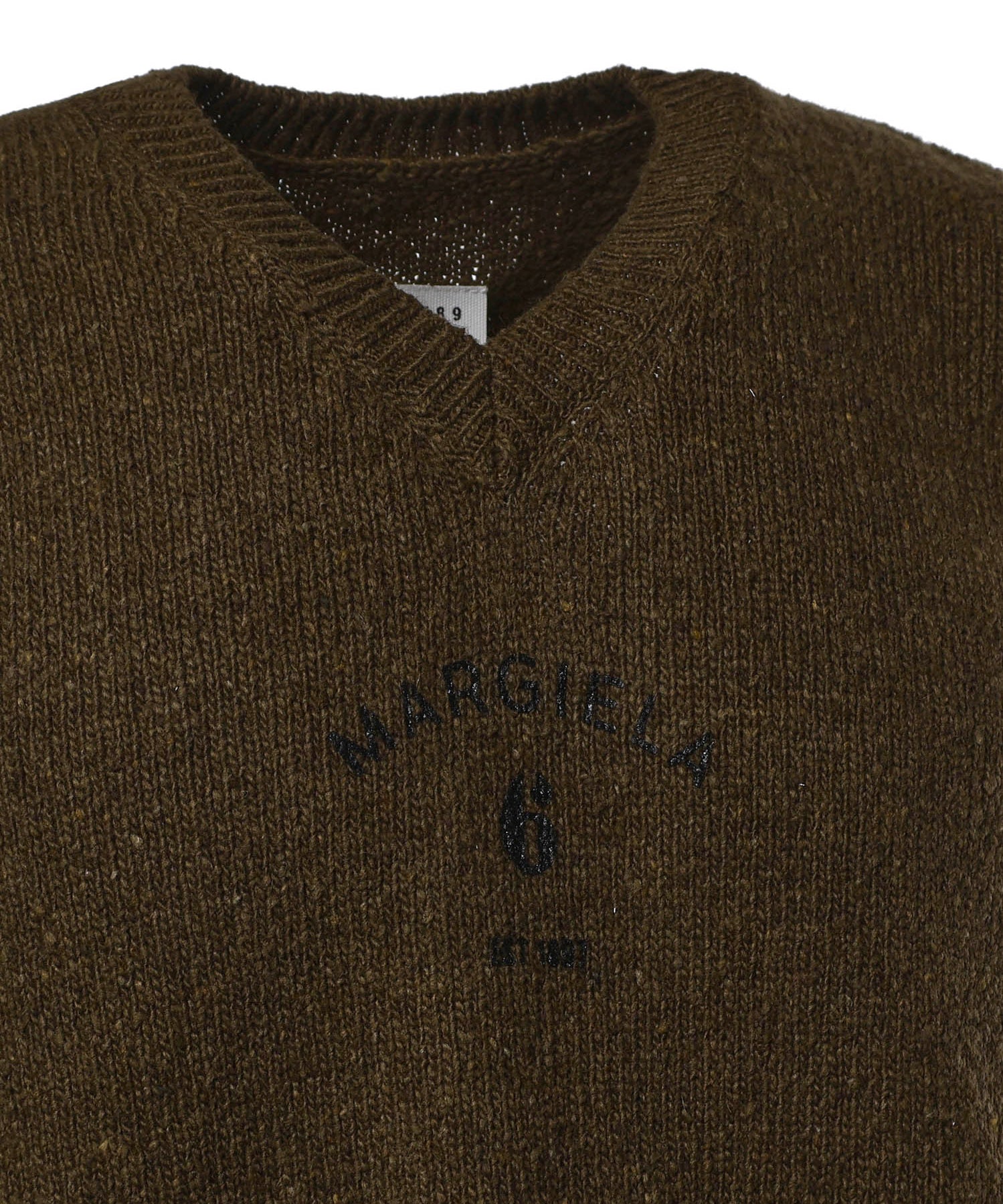 Gilet in maglia di lana SH0FB0026 M13283727S MM6 Maison Margiela 