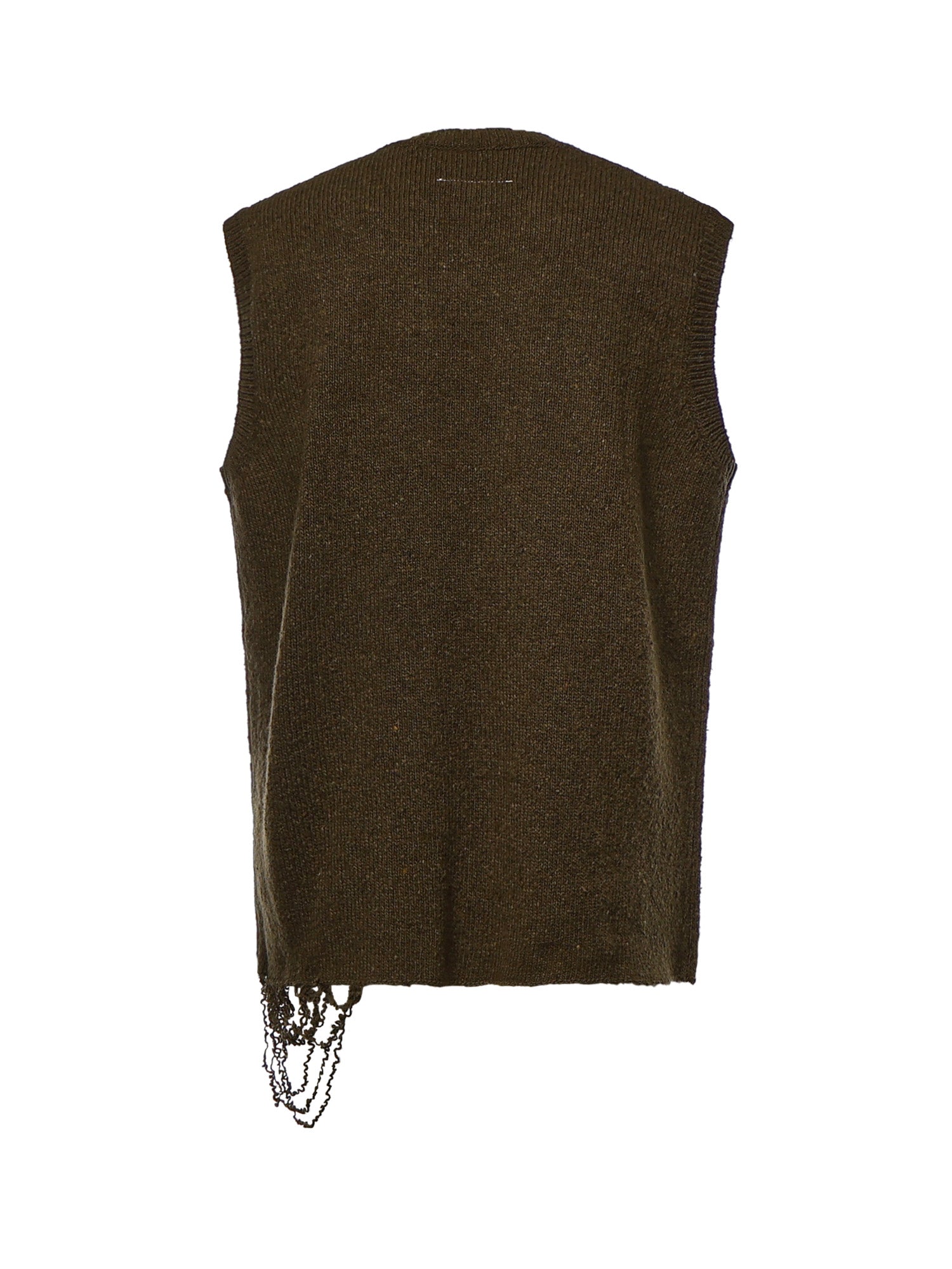 Gilet in maglia di lana SH0FB0026 M13283727S MM6 Maison Margiela 