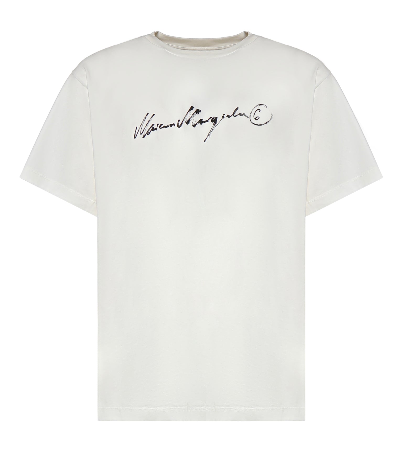 T-shirt in cotone con logo SH0GC0077 M20258101 MM6 Maison Margiela 