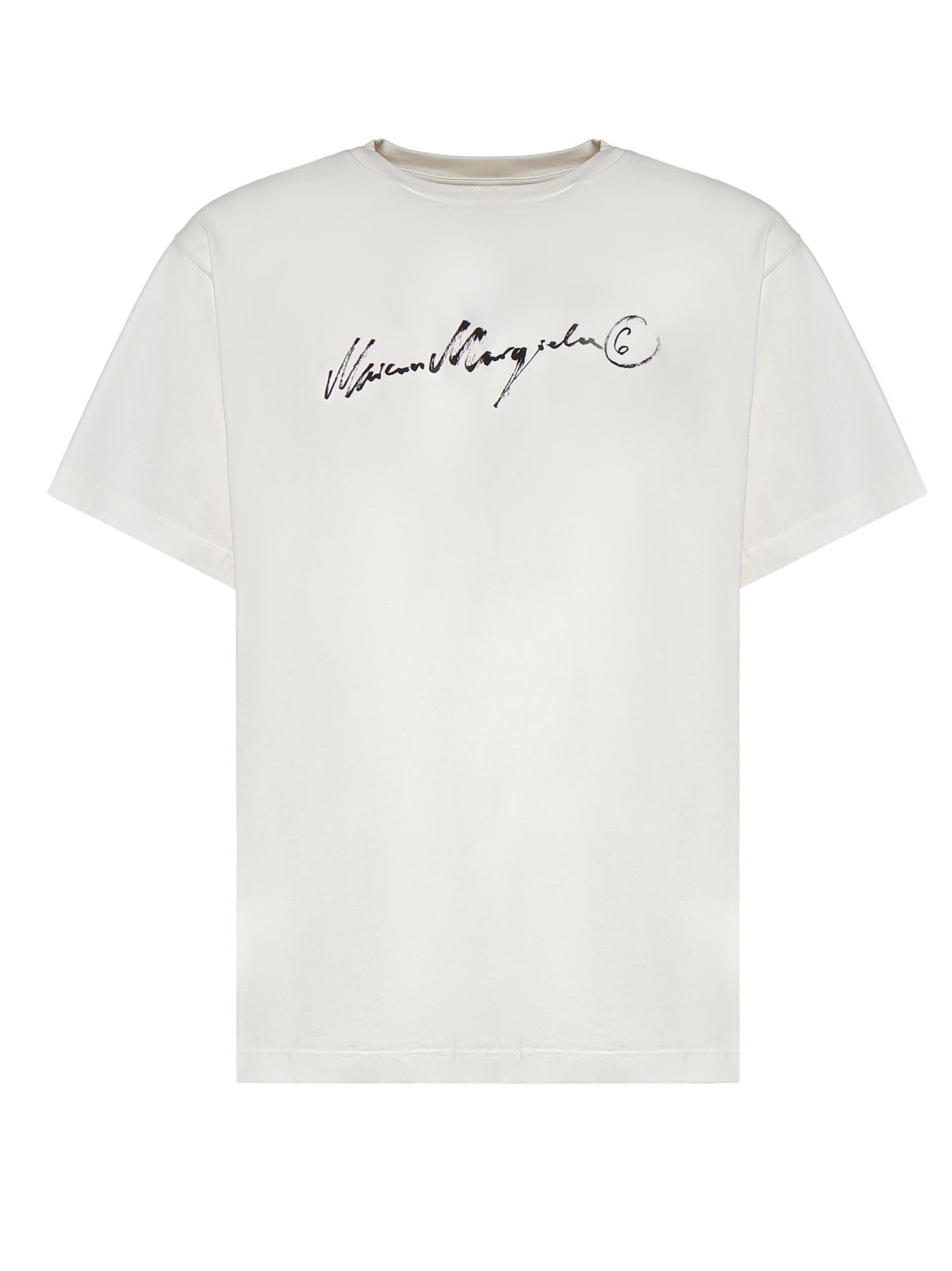 T-shirt in cotone con logo SH0GC0077 M20258101 MM6 Maison Margiela 