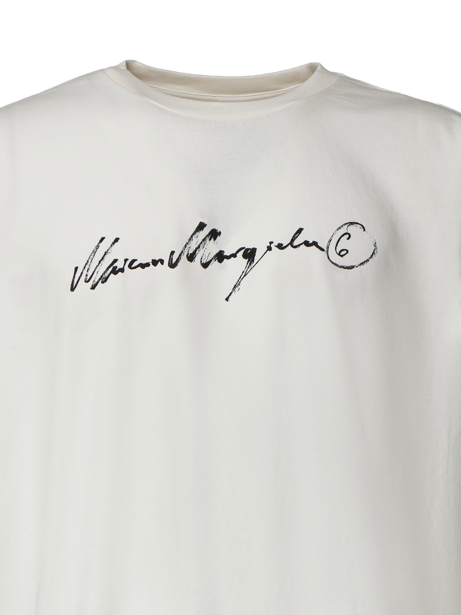 T-shirt in cotone con logo SH0GC0077 M20258101 MM6 Maison Margiela 