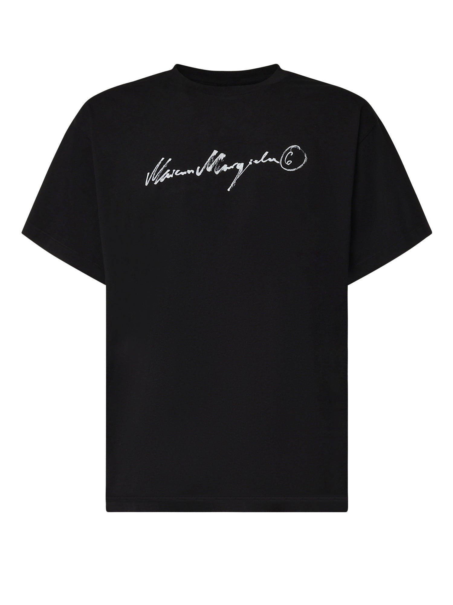 T-shirt in cotone con logo<BR/> SH0GC0077 M20258900 MM6 Maison Margiela 