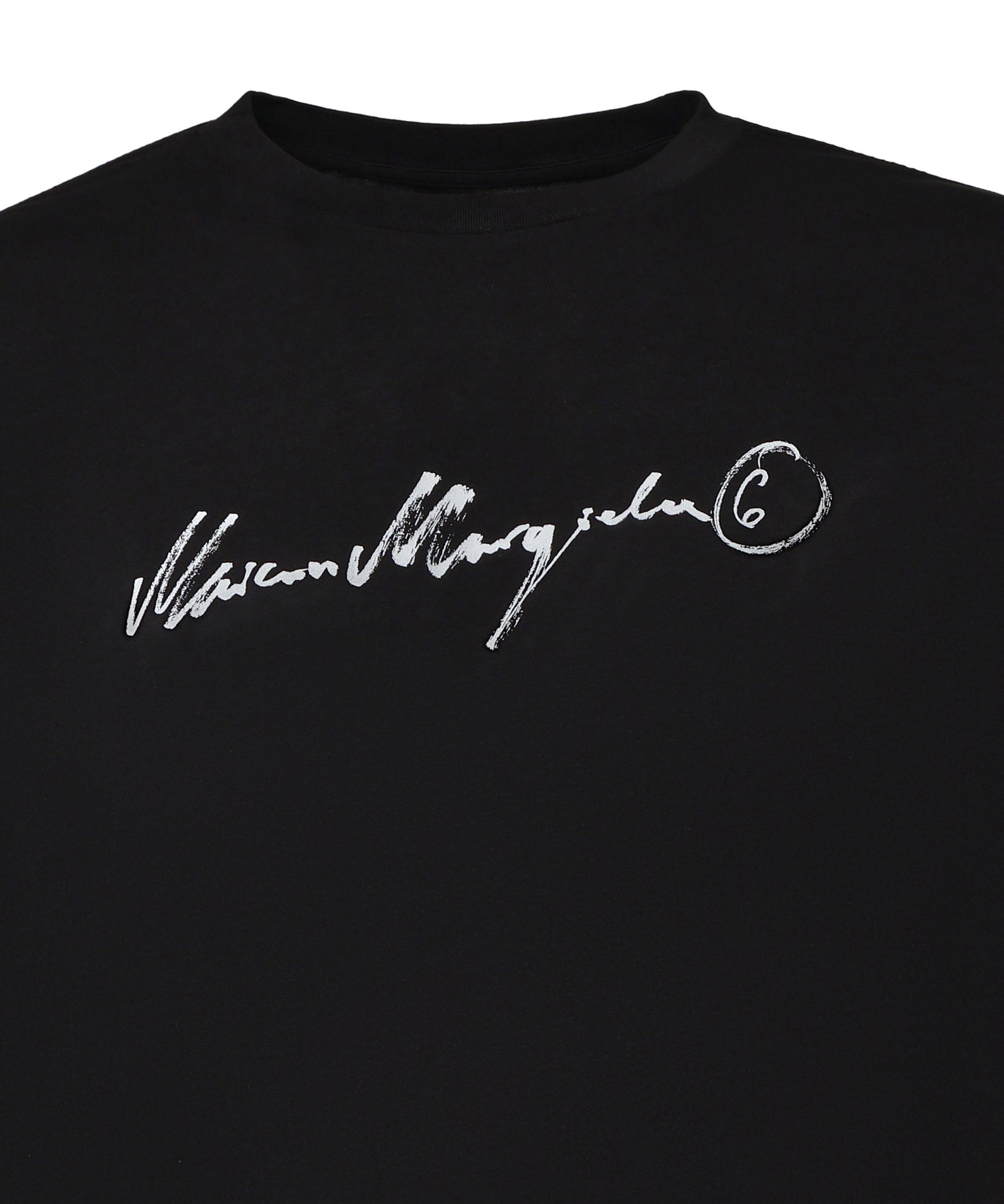 T-shirt in cotone con logo<BR/> SH0GC0077 M20258900 MM6 Maison Margiela 