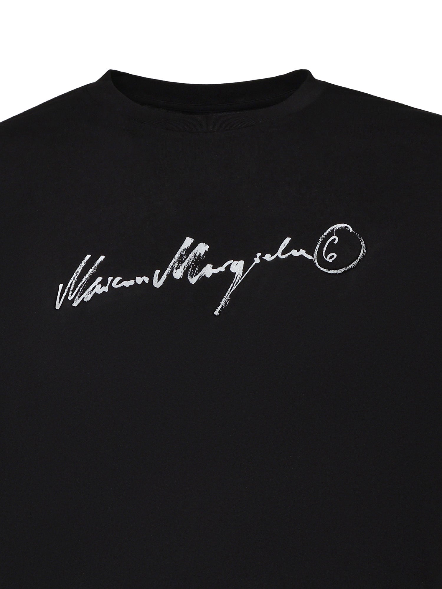 T-shirt in cotone con logo<BR/> SH0GC0077 M20258900 MM6 Maison Margiela 