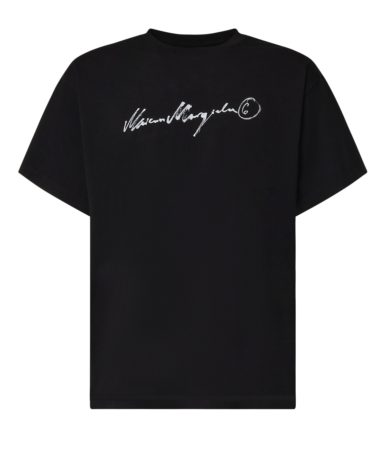 T-shirt in cotone con logo<BR/> SH0GC0077 M20258900 MM6 Maison Margiela 