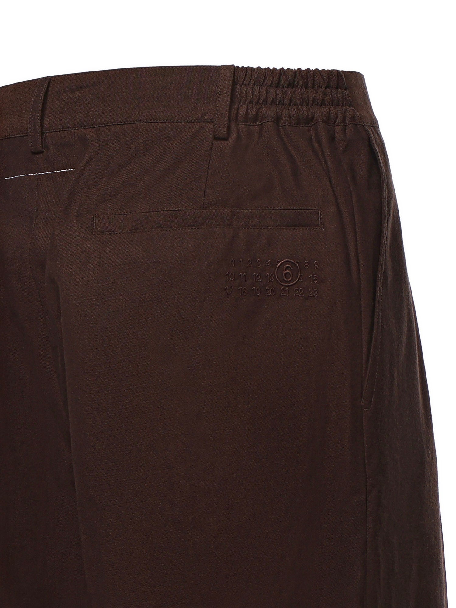 Pantaloni in tessuto camiceria di lana SH0KA0074 M36006142 MM6 Maison Margiela 