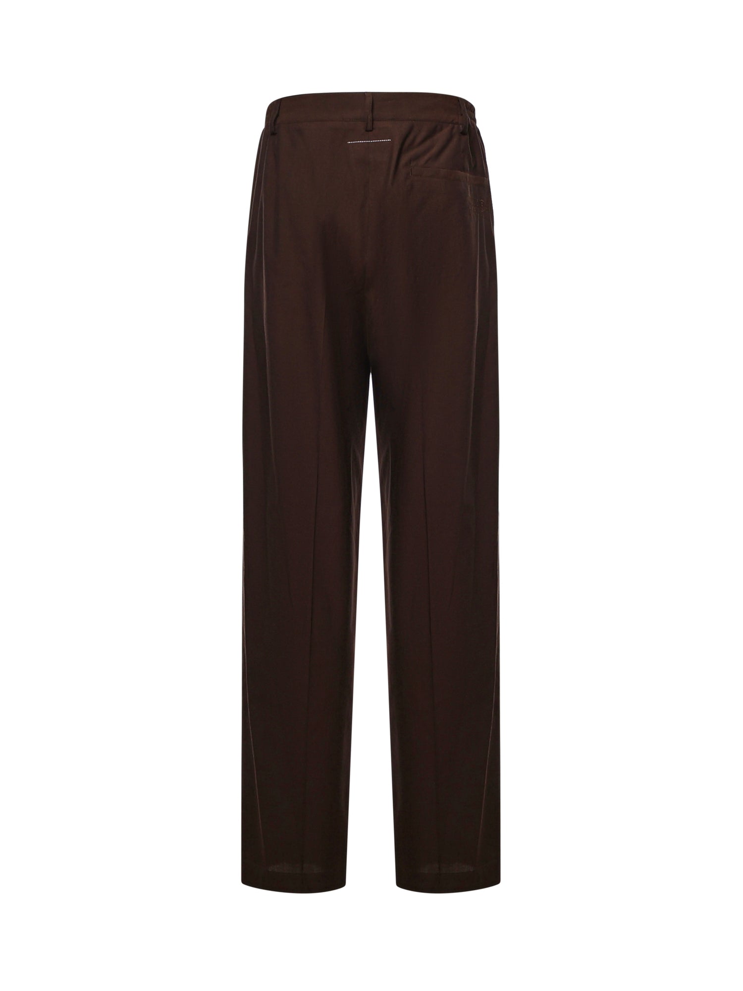 Pantaloni in tessuto camiceria di lana SH0KA0074 M36006142 MM6 Maison Margiela 