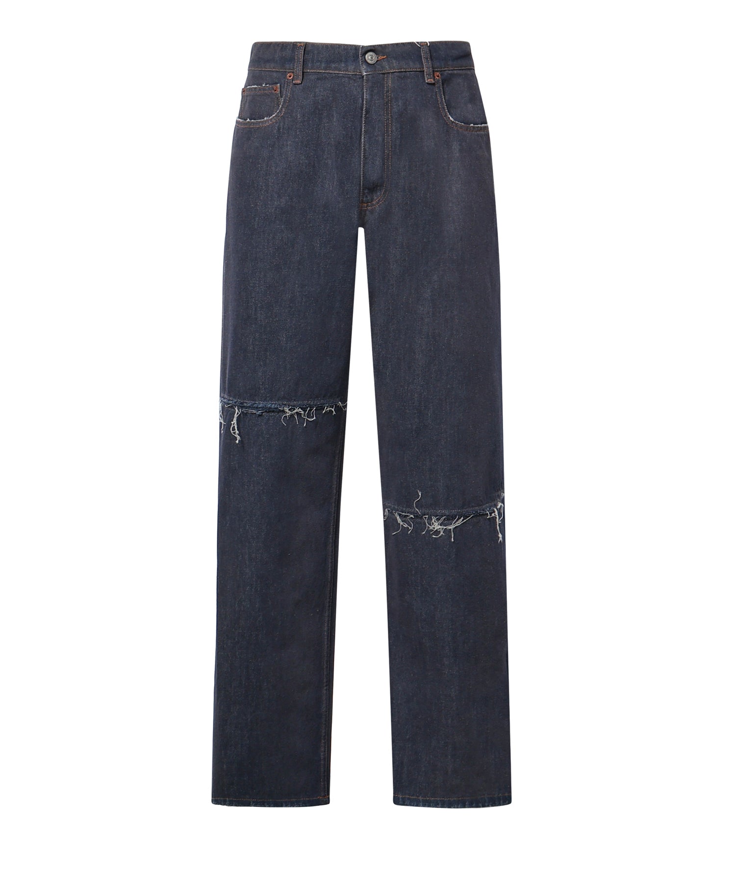 Jeans a gamba larga in denim SH0LA0048 M30055968 MM6 Maison Margiela 