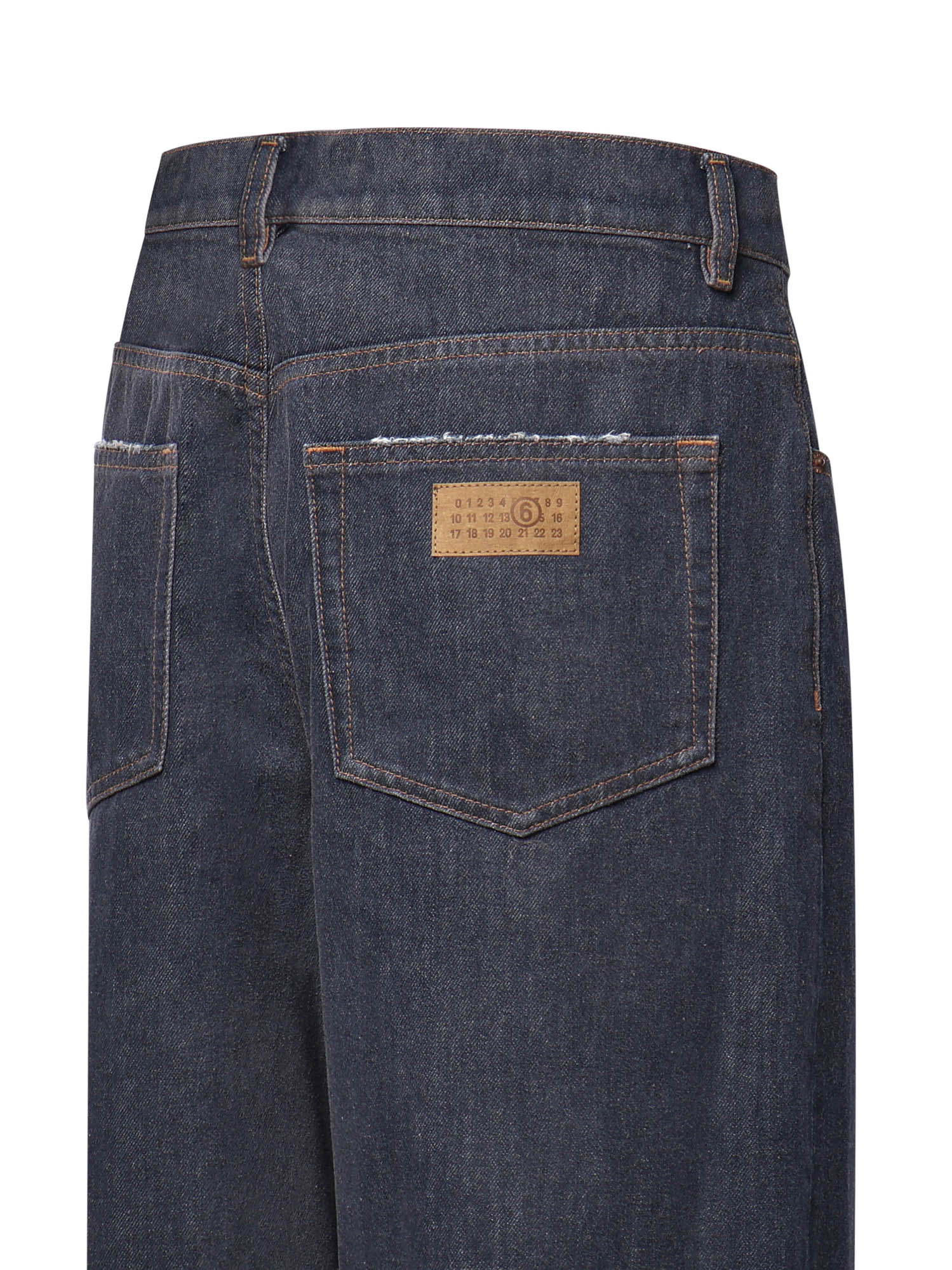 Jeans a gamba larga in denim SH0LA0048 M30055968 MM6 Maison Margiela 