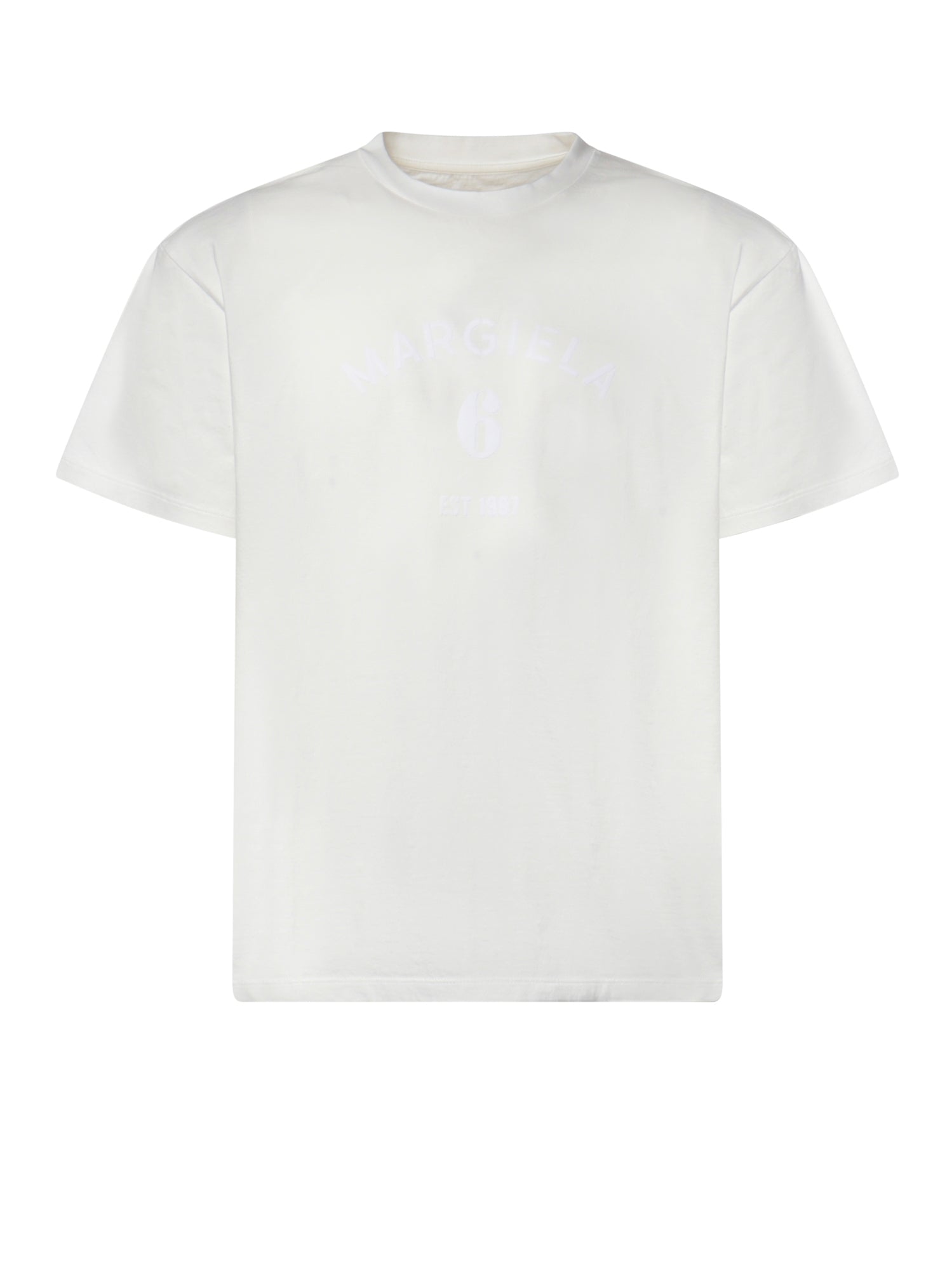 T-shirt in cotone con logo SH2GC0048 M20048101 MM6 Maison Margiela 