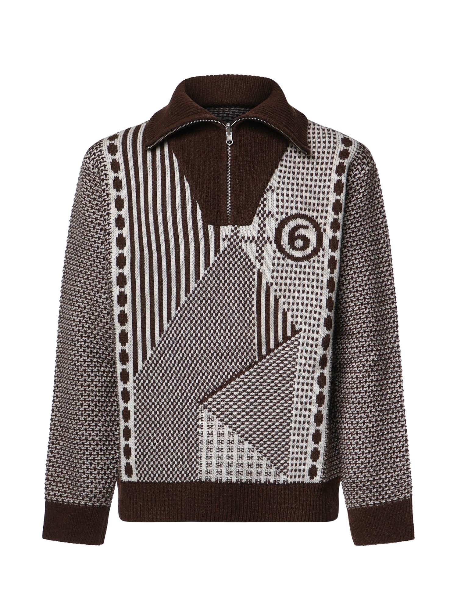 Polo in misto lana SH2GL0015 M13354001J MM6 Maison Margiela 