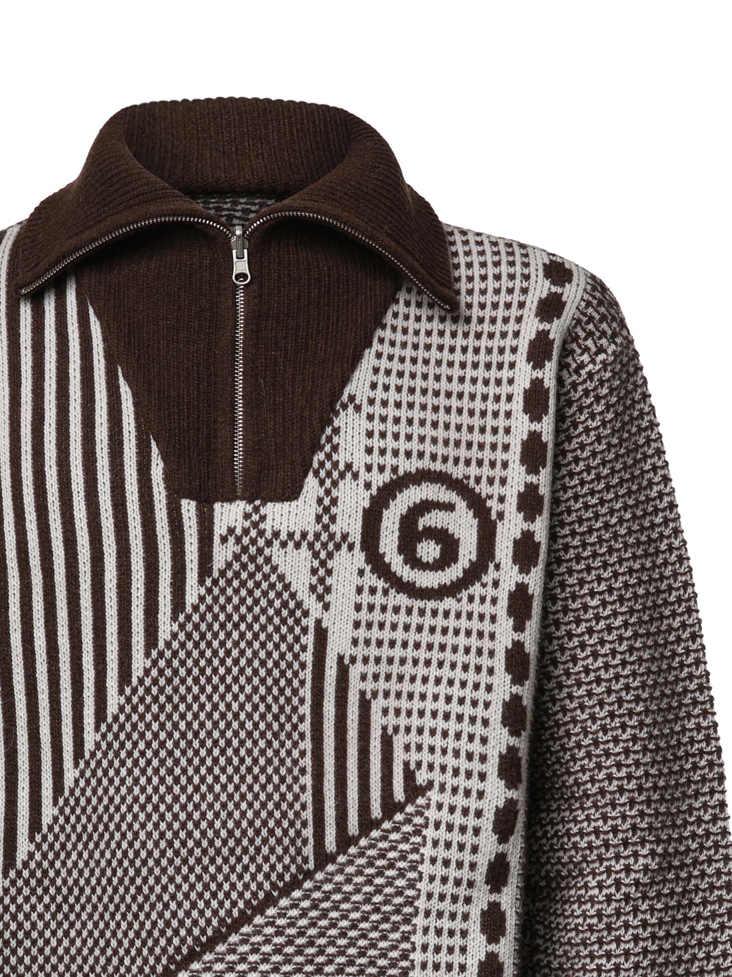 Polo in misto lana SH2GL0015 M13354001J MM6 Maison Margiela 