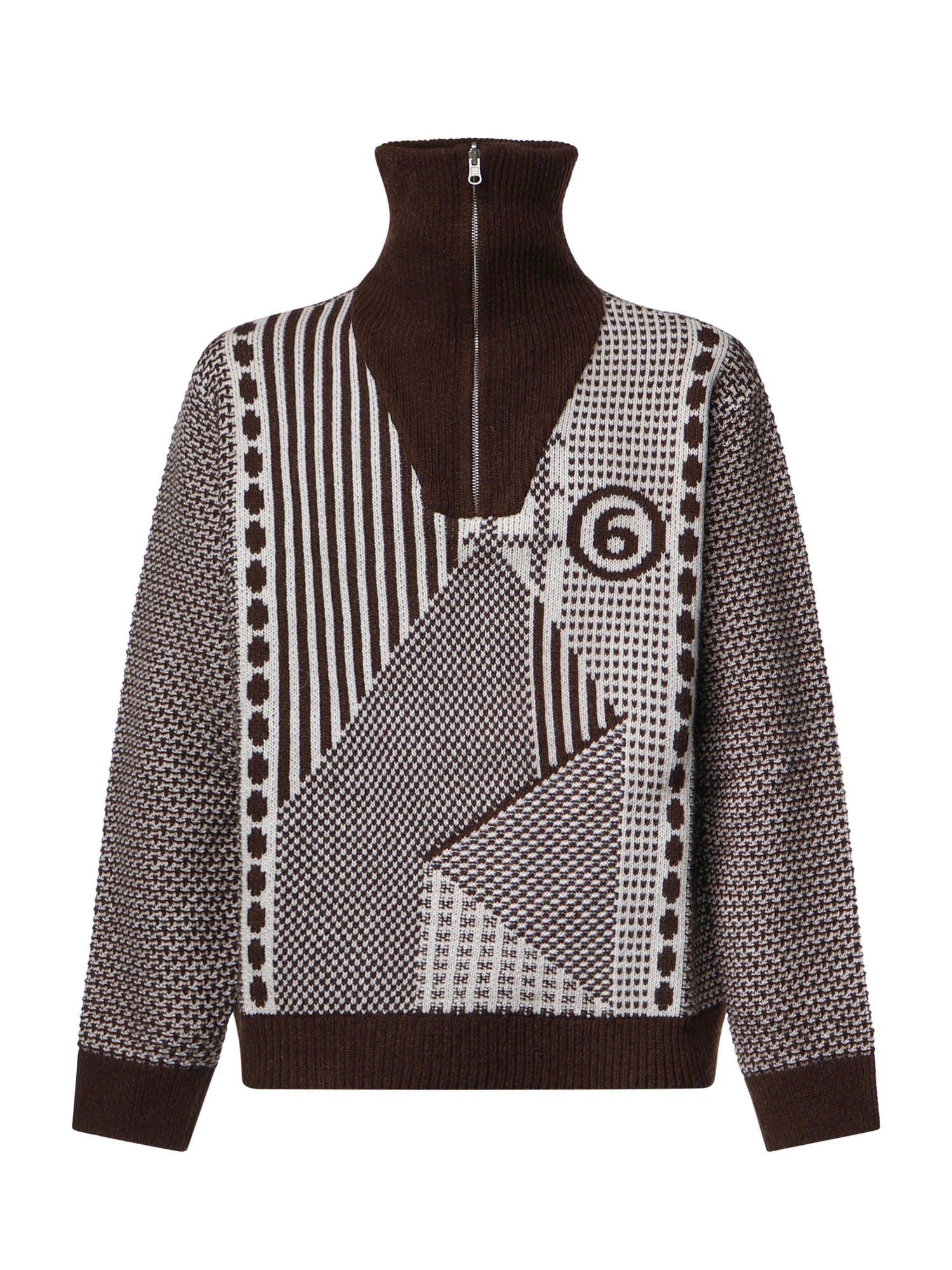 Polo in misto lana SH2GL0015 M13354001J MM6 Maison Margiela 