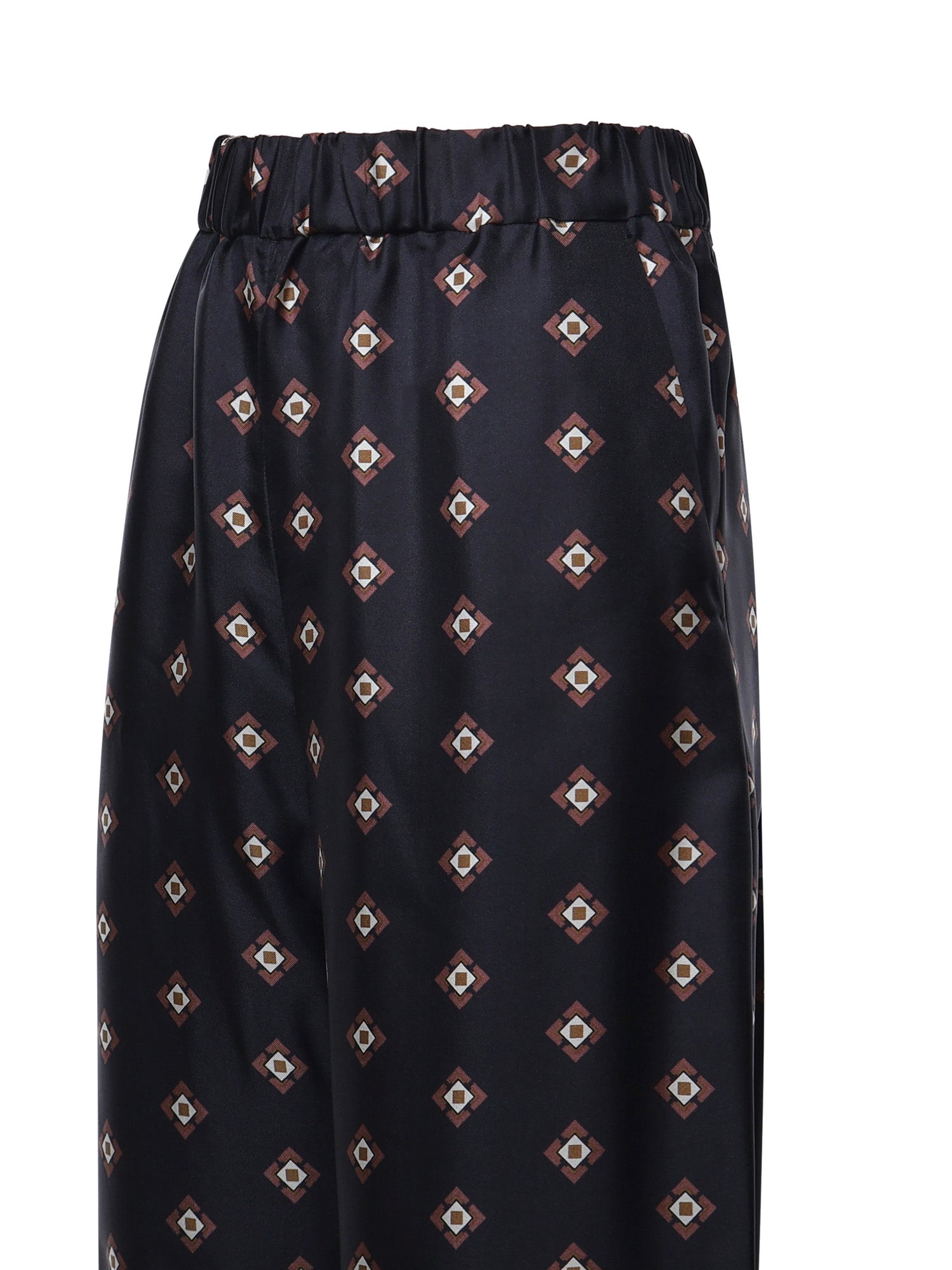 Pantalone in seta stampata 2626136037600 002 MM Max Mara 