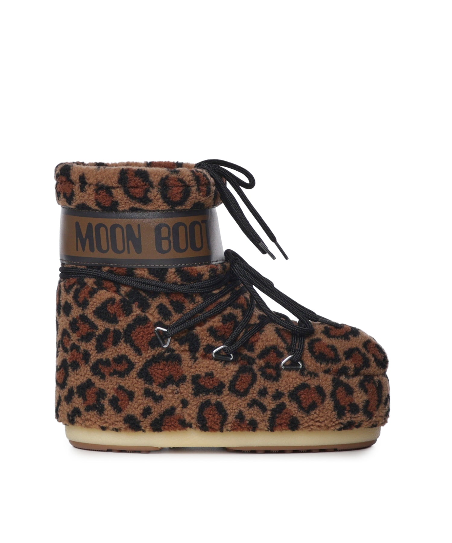 Stivale Icon low leopardato in teddy<BR/> 80D1409960 MM21 MOON BOOT 