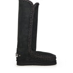 Stivali Eskimo 40 rhinestones logo<BR/> MUFW101052A BKBK MOU 