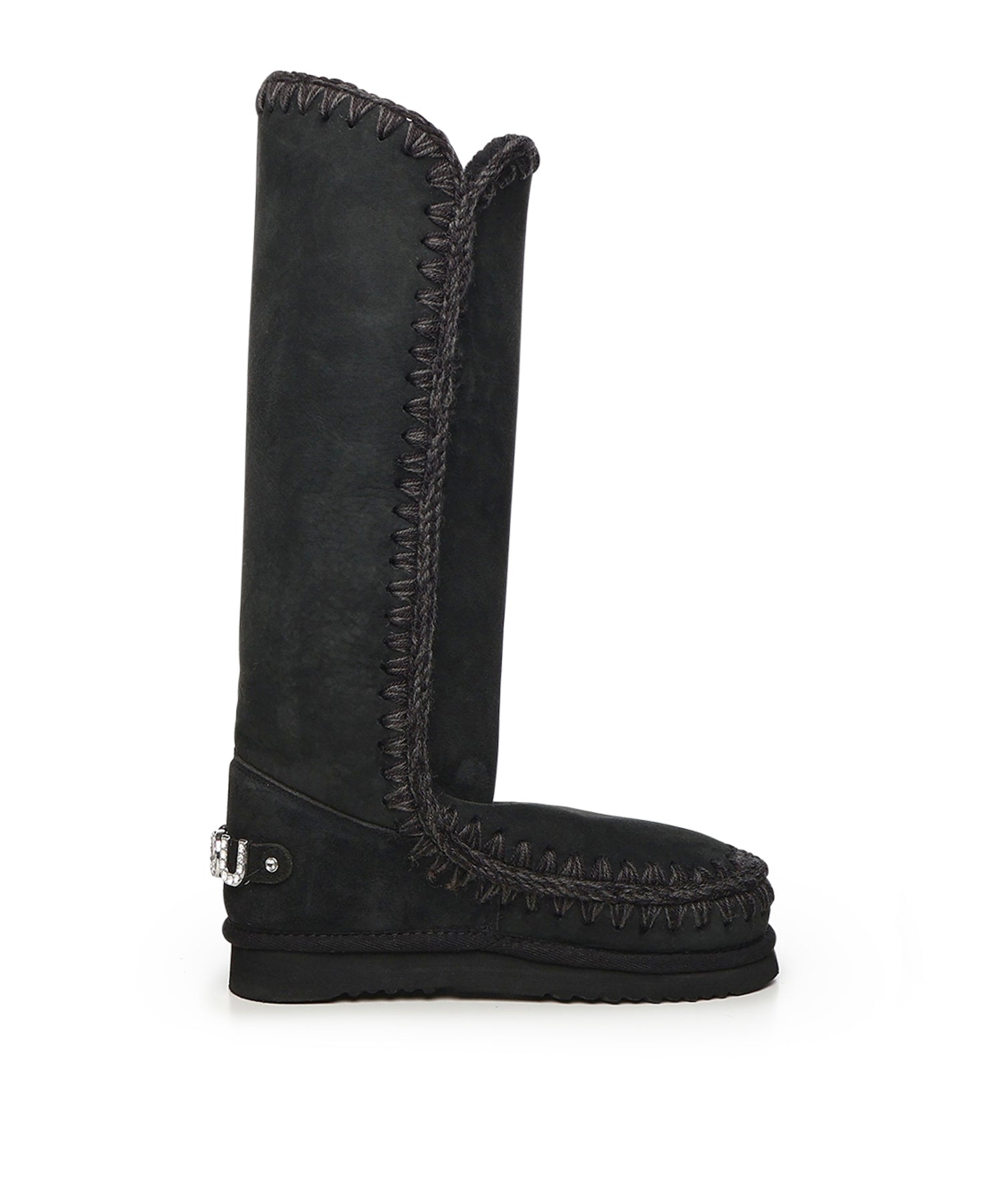 Stivali Eskimo 40 rhinestones logo<BR/> MUFW101052A BKBK MOU 