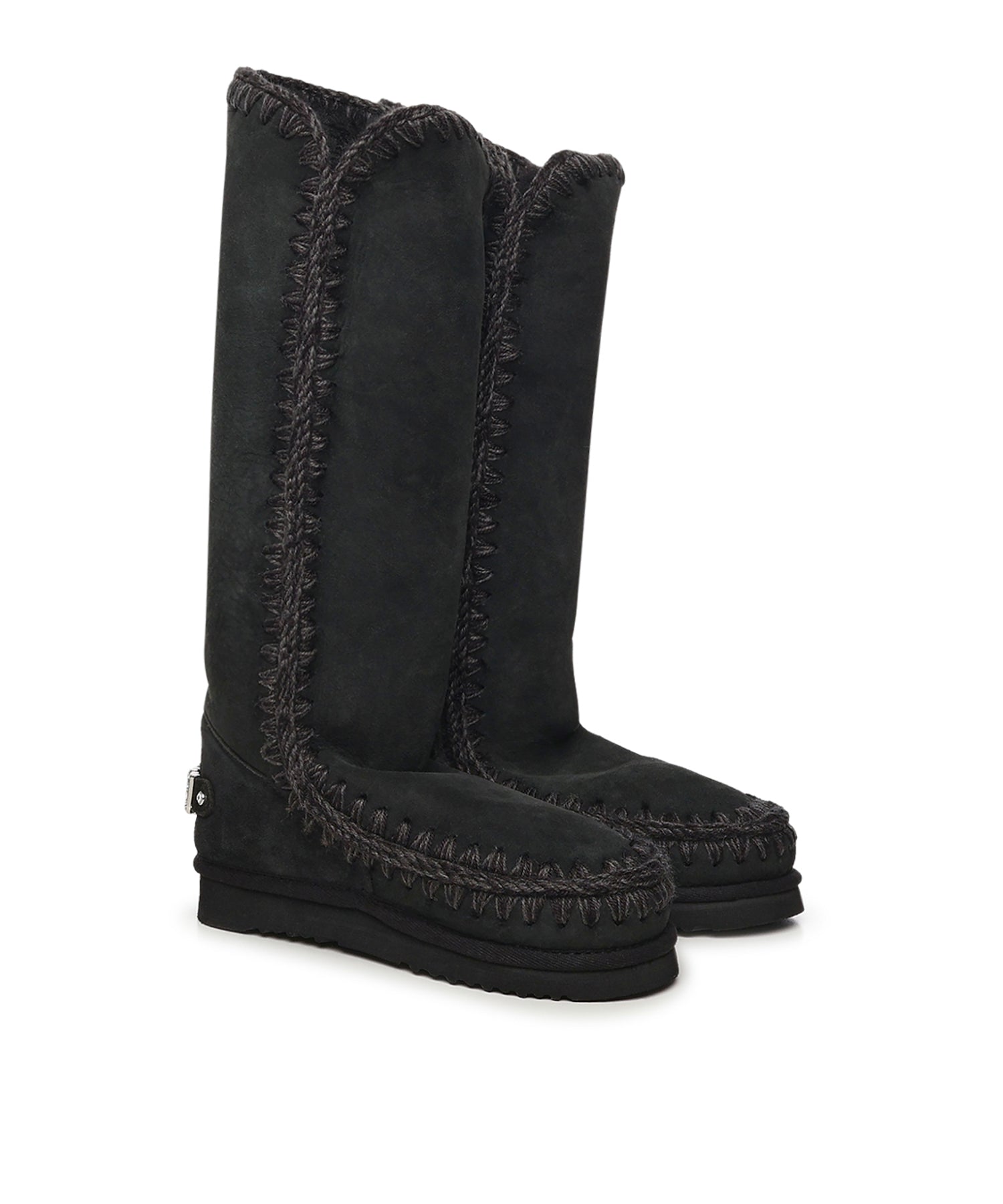Stivali Eskimo 40 rhinestones logo<BR/> MUFW101052A BKBK MOU 