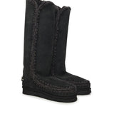 Stivali Eskimo 40 rhinestones logo<BR/> MUFW101052A BKBK MOU 