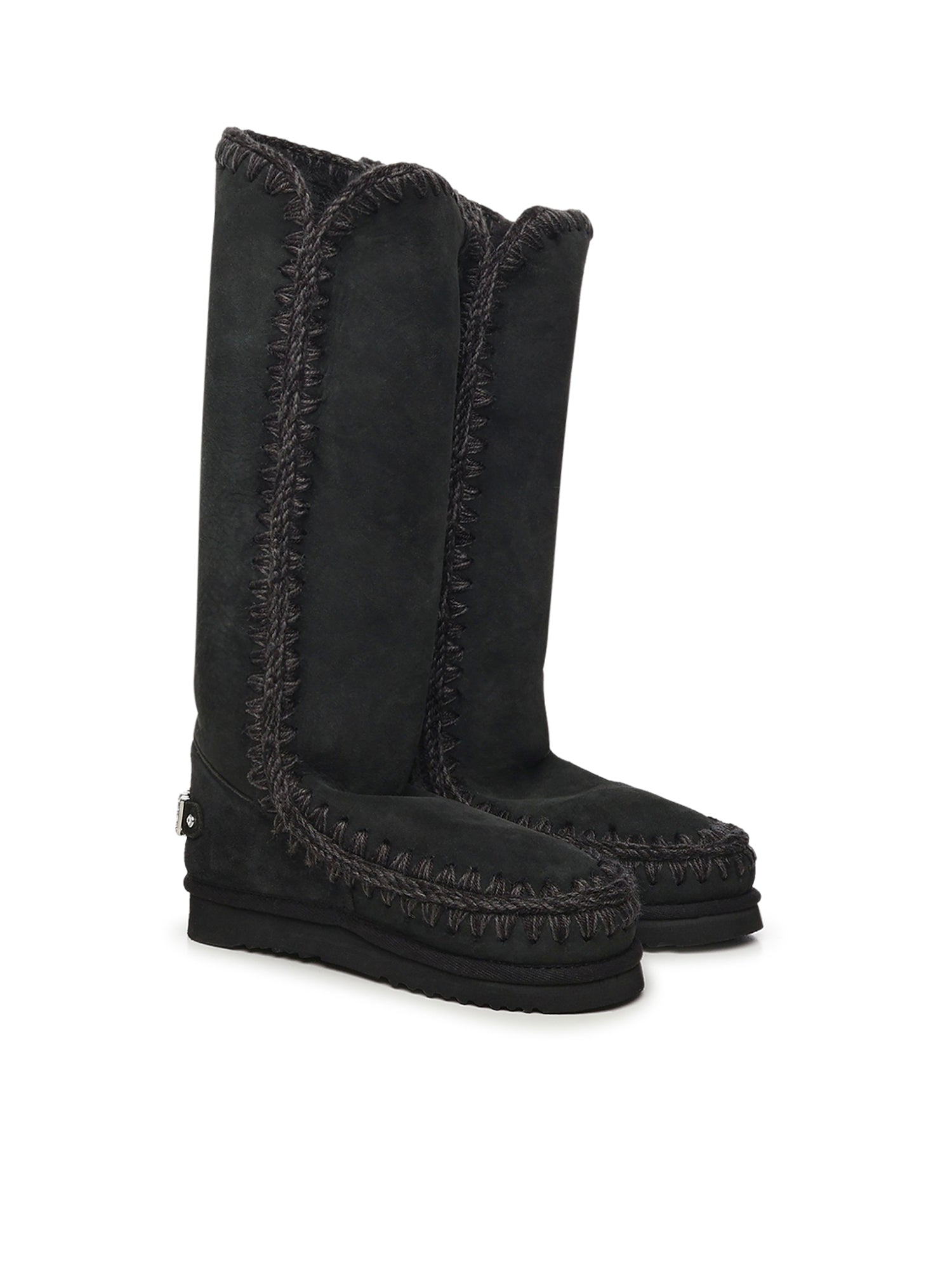 Stivali Eskimo 40 rhinestones logo<BR/> MUFW101052A BKBK MOU 