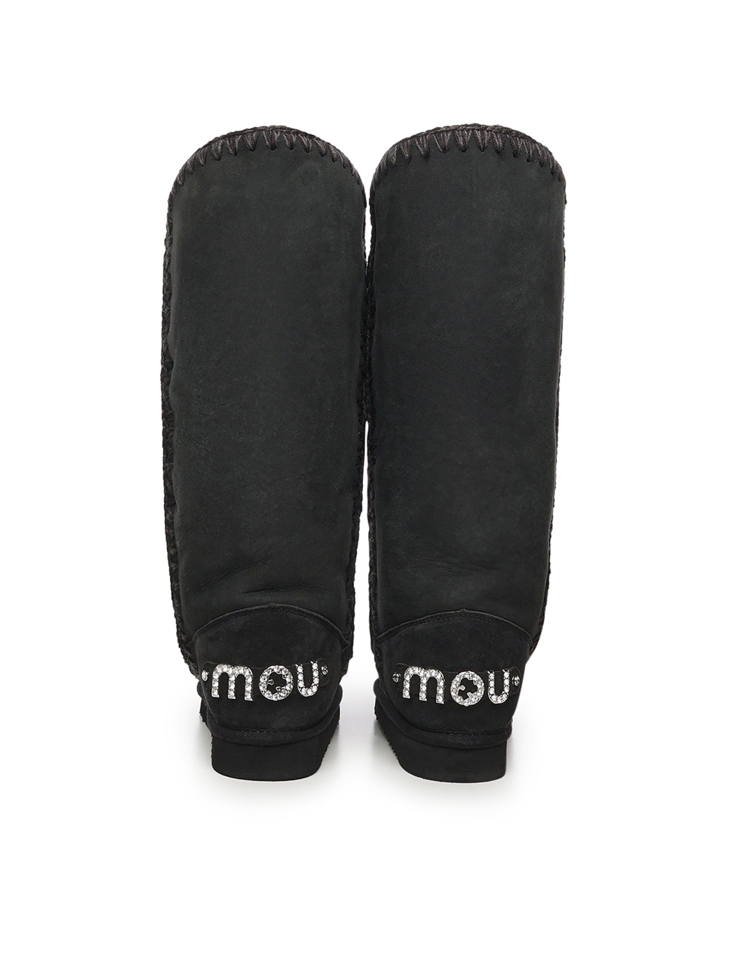 Stivali Eskimo 40 rhinestones logo<BR/> MUFW101052A BKBK MOU 