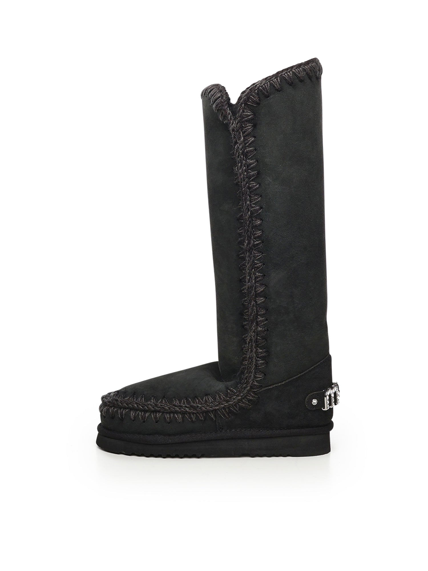 Stivali Eskimo 40 rhinestones logo<BR/> MUFW101052A BKBK MOU 