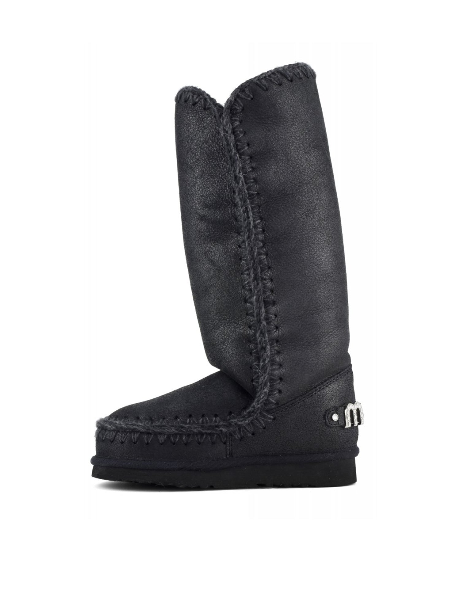 Stivali Eskimo 40 rhinestones logo<BR/> MUFW101052A BKBK MOU 