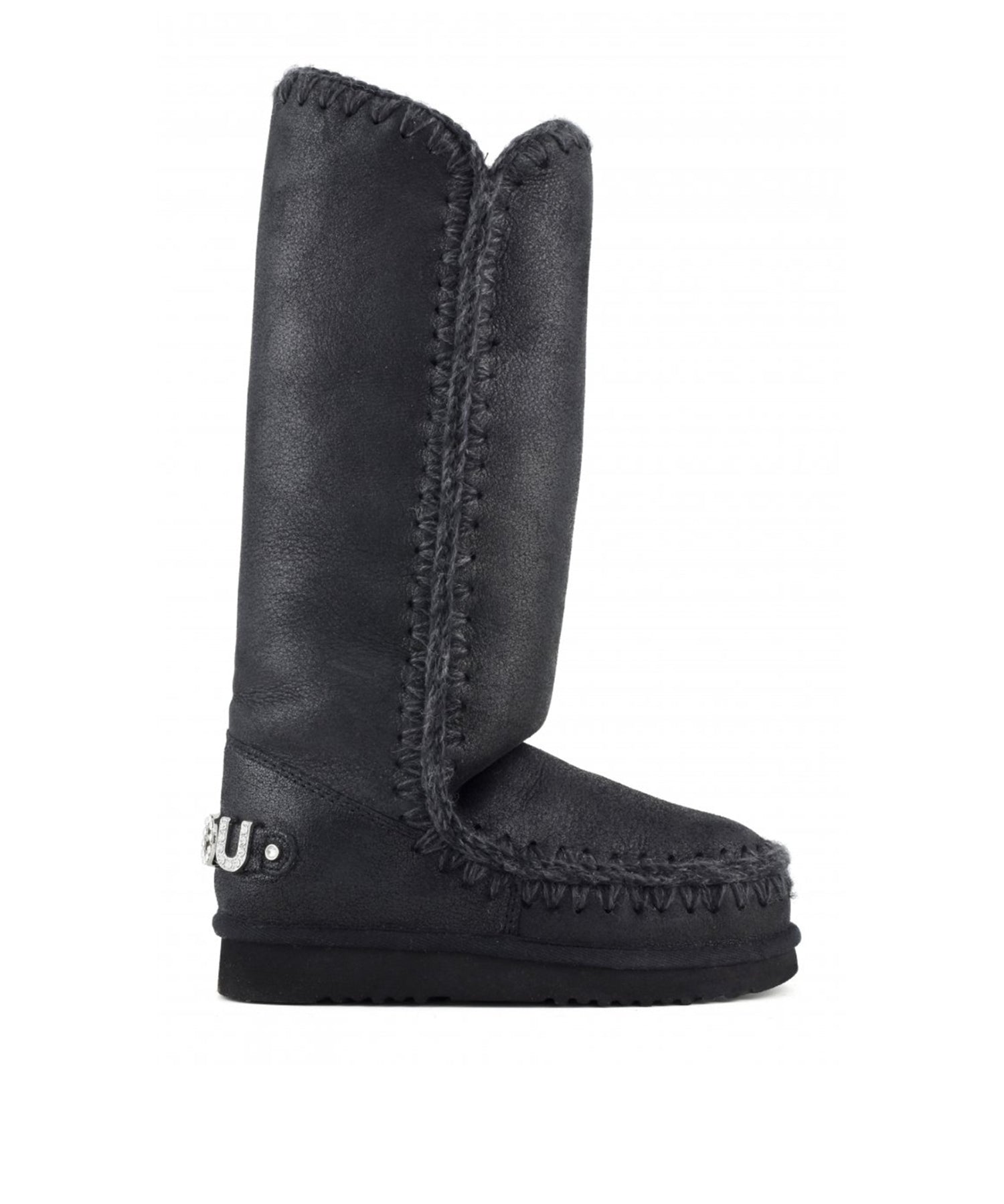 Stivali Eskimo 40 rhinestones logo<BR/> MUFW101052A BKBK MOU 