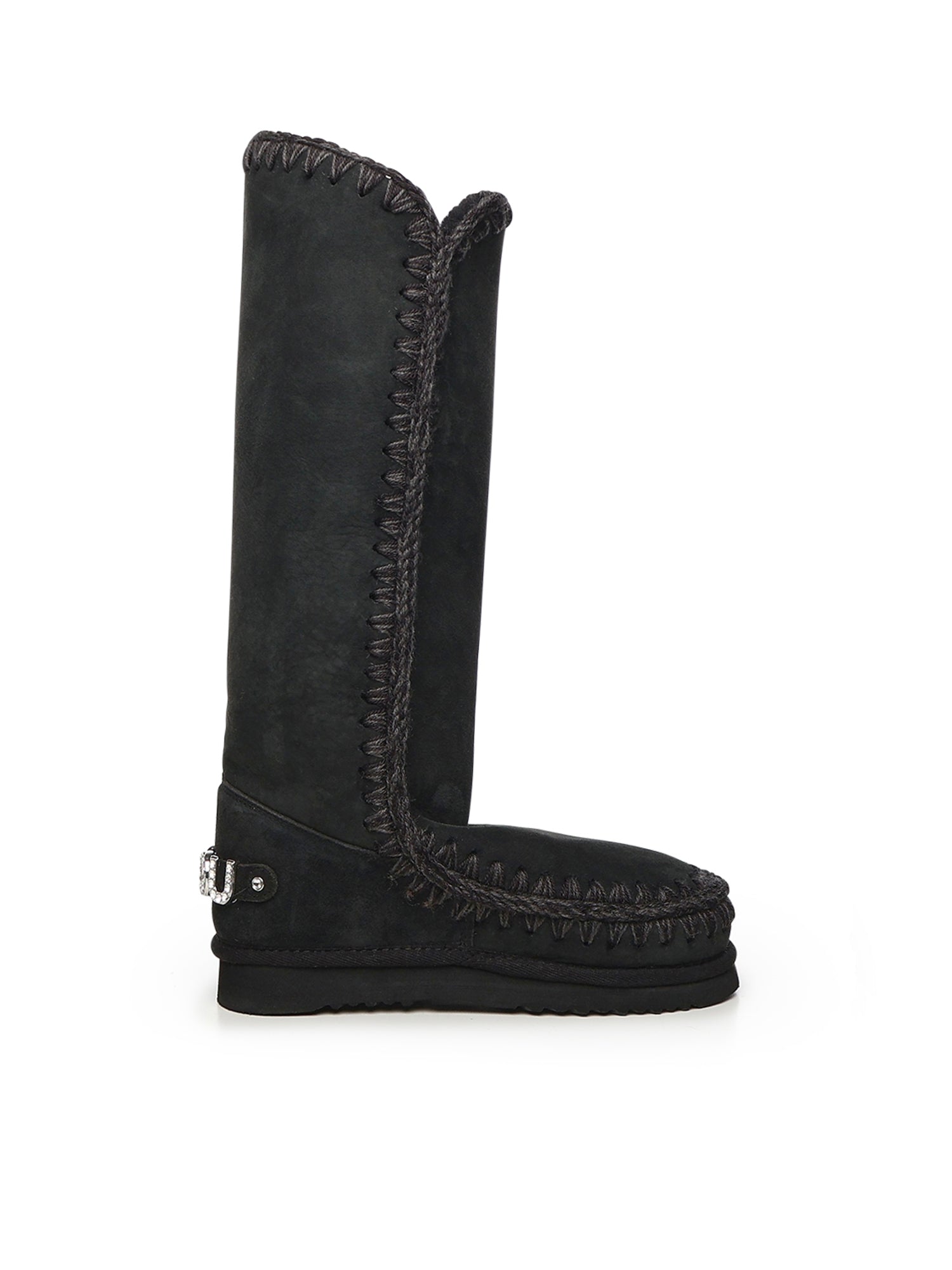 Stivali Eskimo 40 rhinestones logo<BR/> MUFW101052A BKBK MOU 