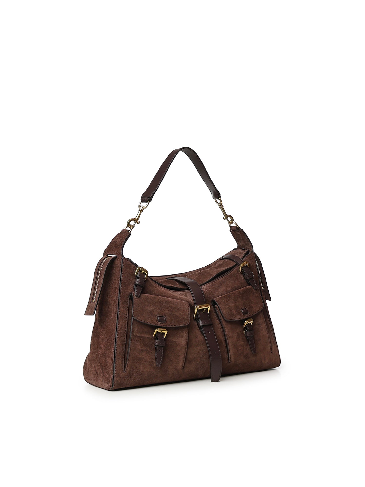 Borsa a spalla Roxanne in suede HH0146 047F614 MULBERRY 