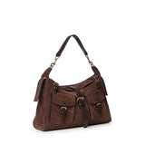 Borsa a spalla Roxanne in suede HH0146 047F614 MULBERRY 