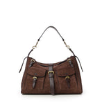 Borsa a spalla Roxanne in suede HH0146 047F614 MULBERRY 
