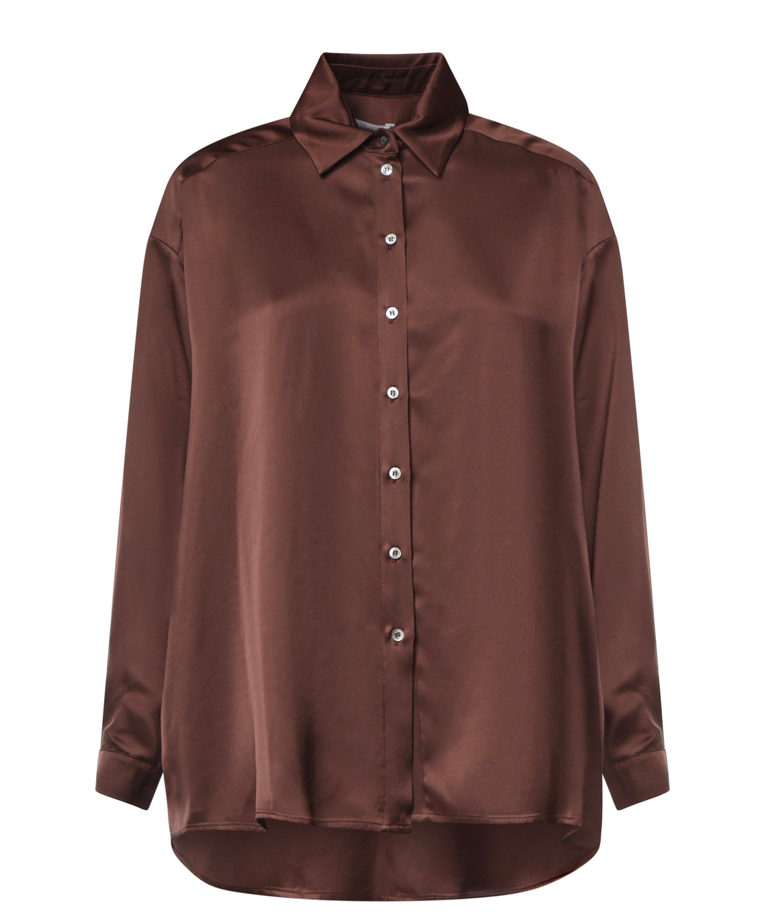 Camicia Mia in viscosa DC5014-3 CACAO OTTOD'AME 