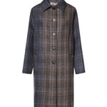 Cappotto monopetto check in lana DJ0096 VAR.UNICA OTTOD'AME 