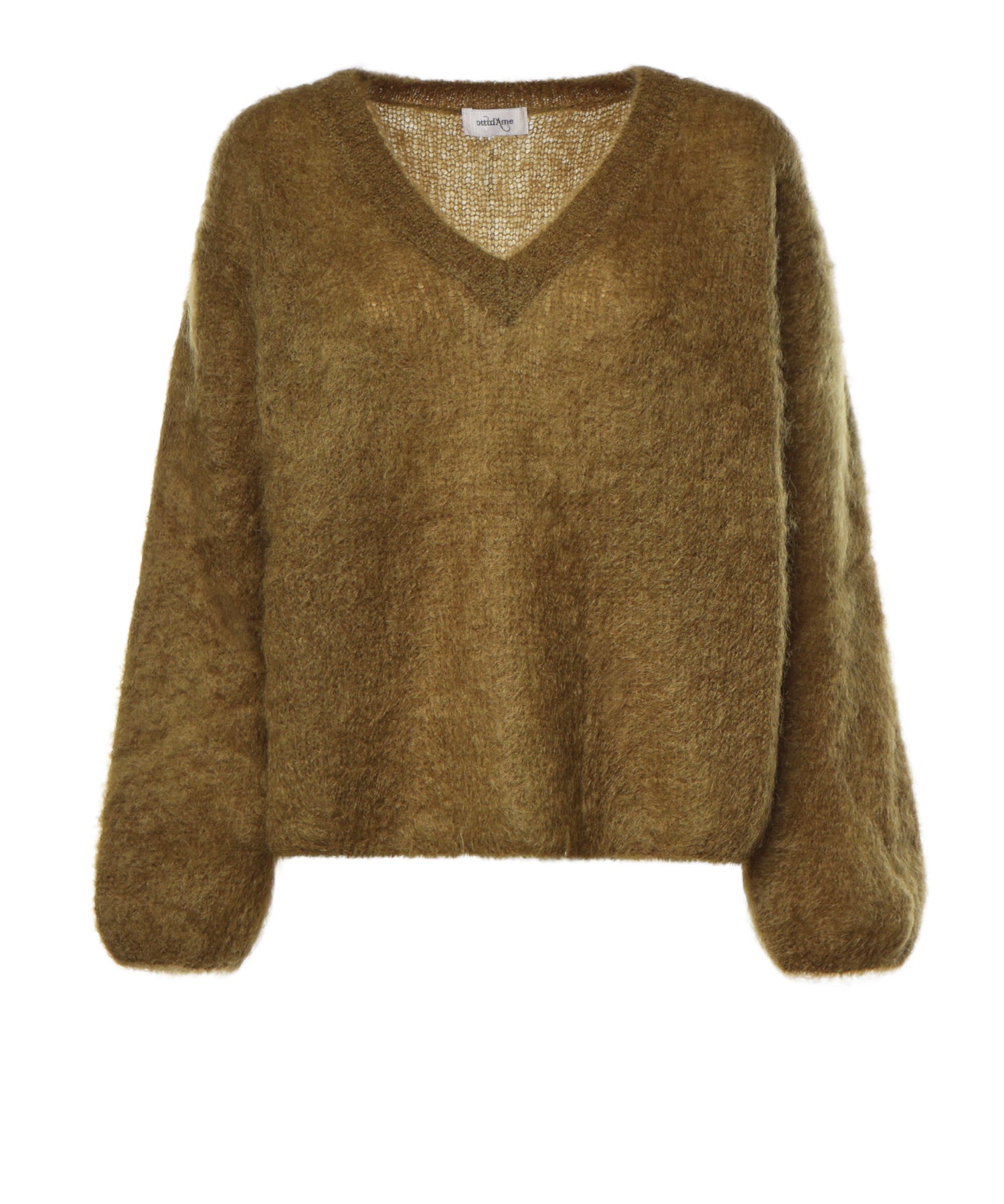 Pullover in misto lana DK9349 OLIVA OTTOD'AME 