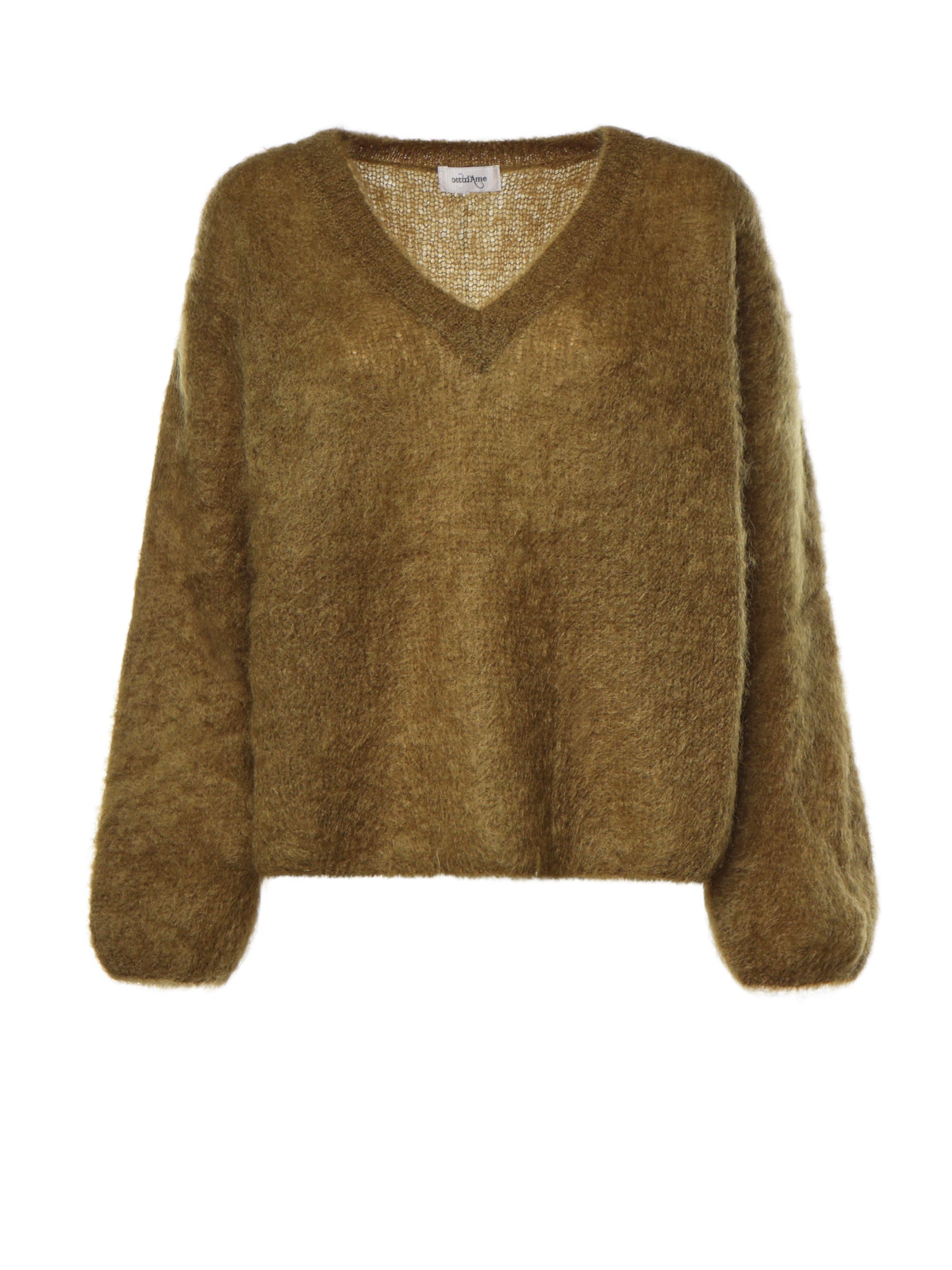 Pullover in misto lana DK9349 OLIVA OTTOD'AME 