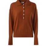 Polo in misto viscosa DK9358 CUOIO OTTOD'AME 