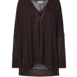 Pullover in misto lana DK9379 AUBERGINE OTTOD'AME 