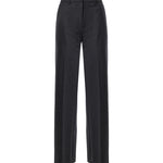 Pantaloni in misto lana<BR/> DP0114 NERO OTTOD'AME 