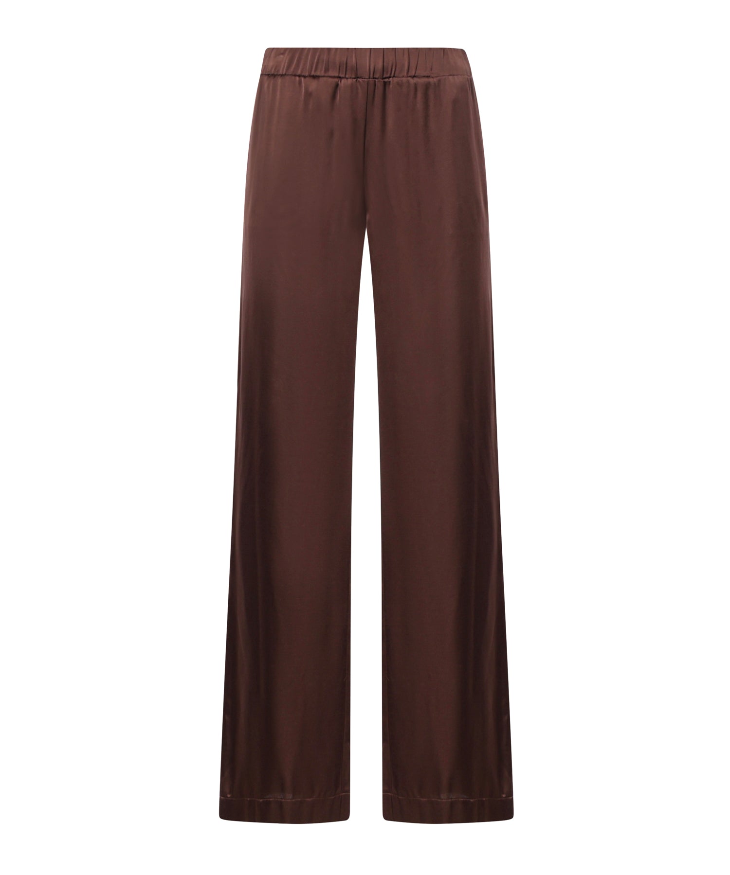 Pantaloni palazzo Arianna in viscosa DP9661-5 CACAO OTTOD'AME 